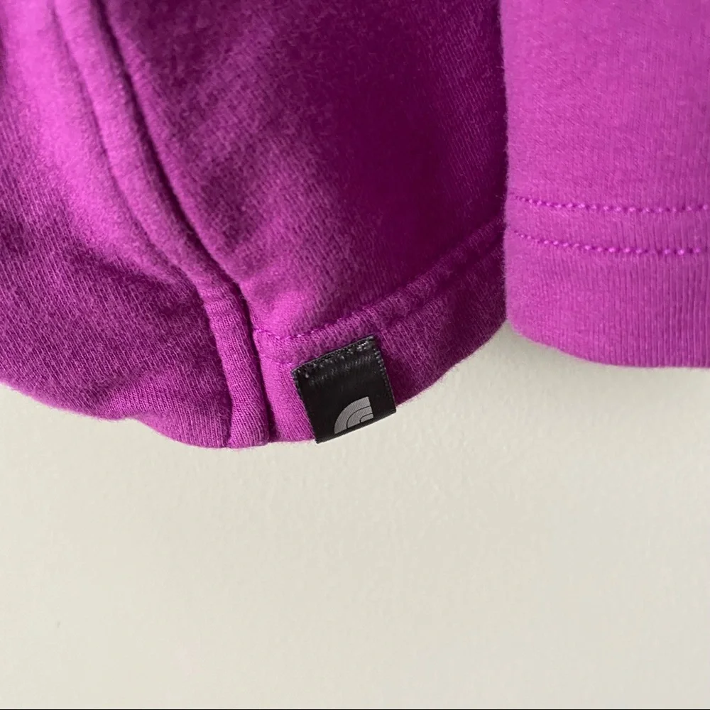 The North Face sharlet wrap sweater jacket purple asymmetrical zip medium